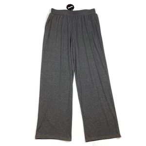 Huukeay Gray Wide Leg Stretchy Pull On Pants NEW! Large